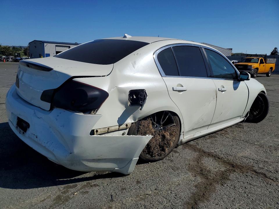 2007 Infiniti G35 VIN JNKBV61E57M710763 COPART salvage auction — REAR END, Ca - Salvage Certificate, sold $575 on 2026-07-06 (photo 3)