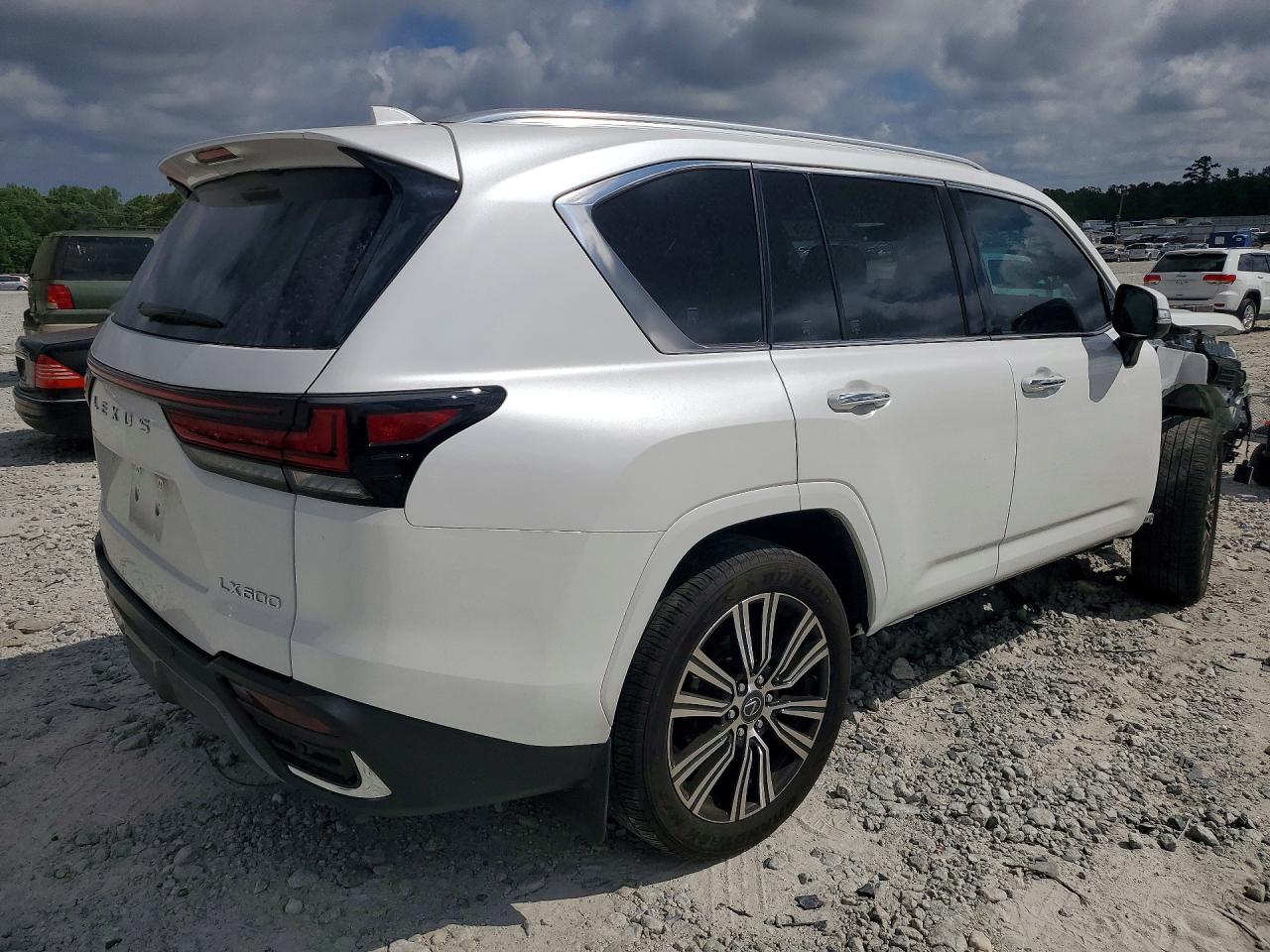 2025 Lexus LX 600 VIN JTJGB7CX2S4071218 COPART salvage auction — Front End, GA - CERT OF TITLE-SALVAGE, sold $85,000 on 2026-07-01 (photo 3)