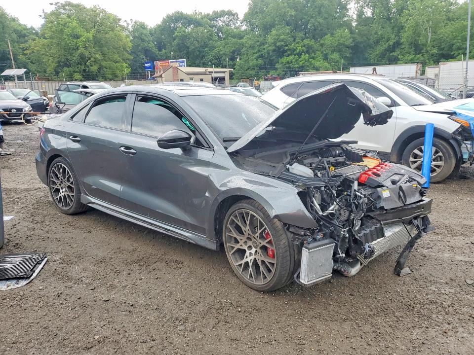2025 Audi Rs3 VIN WUAGWDGY9SA912741 COPART salvage auction — FRONT END, Md - Cert Of Salvage > 75% Damage, sold $350 on 2026-07-30 (photo 4)