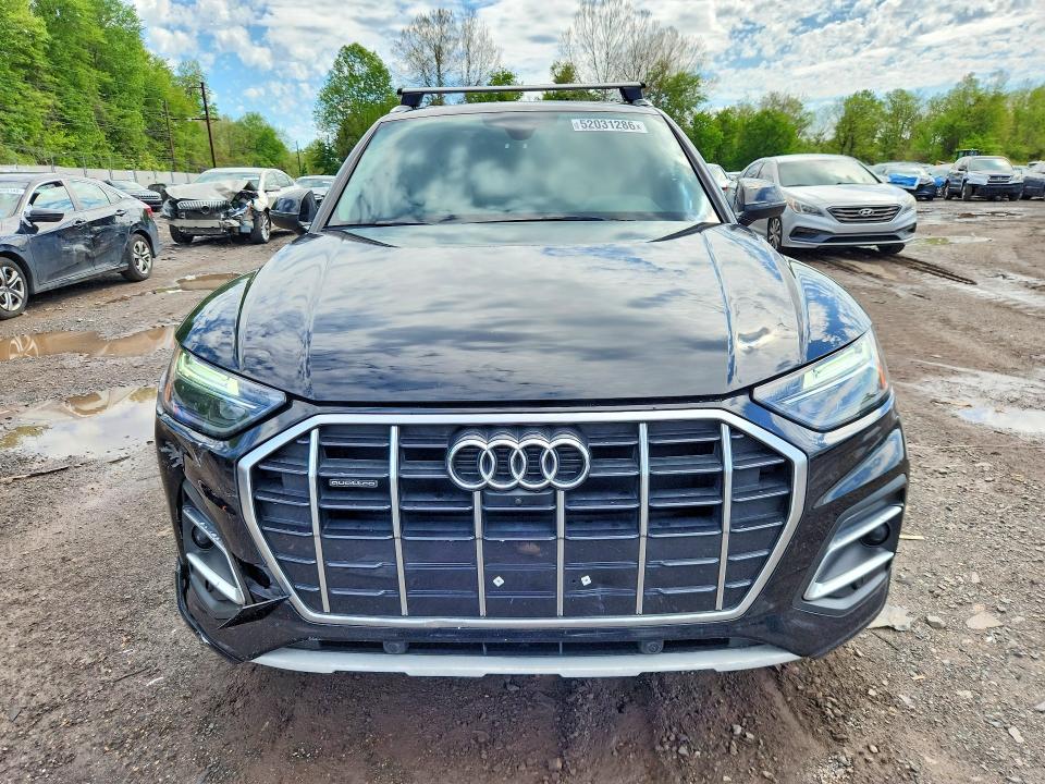 2021 Audi Q5 VIN WA1BAAFYXM2014890 COPART salvage auction — FRONT END, Pa - Certificate Of Salvage, sold $1,050 on 2026-07-15 (photo 5)