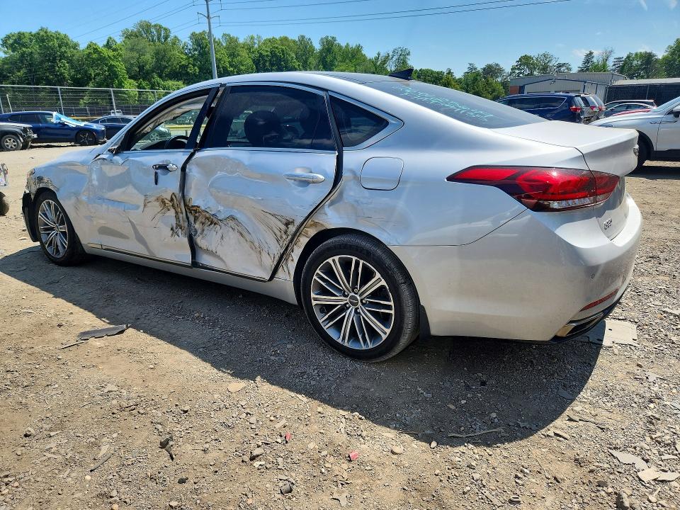 2018 Genesis G80 VIN KMHGN4JE7JU246227 COPART salvage auction — FRONT END, Md - Cert Of Salvage > 75% Damage, sold $2,100 on 2026-07-31 (photo 2)