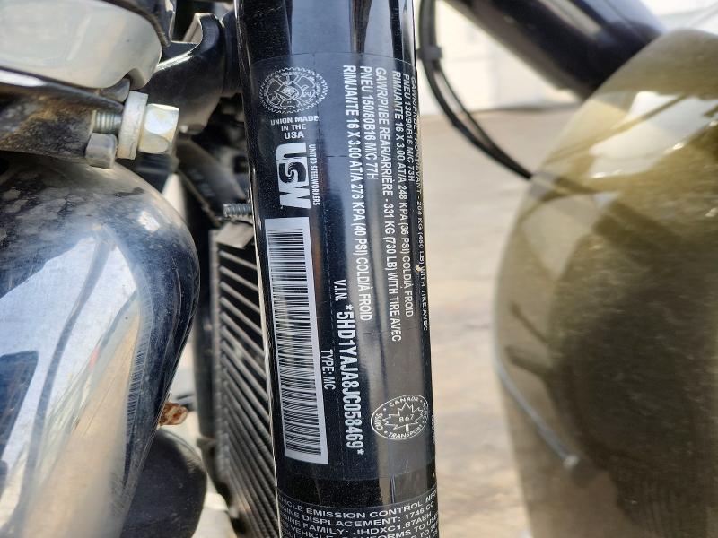 2018 Harley-davidson Flhc VIN 5HD1YAJA8JC058469 COPART salvage auction — MINOR DENT/SCRATCHES, Ab - Bos - Active, sold $7,900 on 2026-07-03 (photo 9)