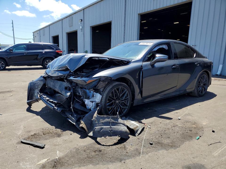 2023 Lexus Is VIN JTHAP1D27P5003992 COPART salvage auction — FRONT END, Fl - Cert Of Title Slvg Rebuildable, sold $15,800 on 2026-07-08 (photo 1)