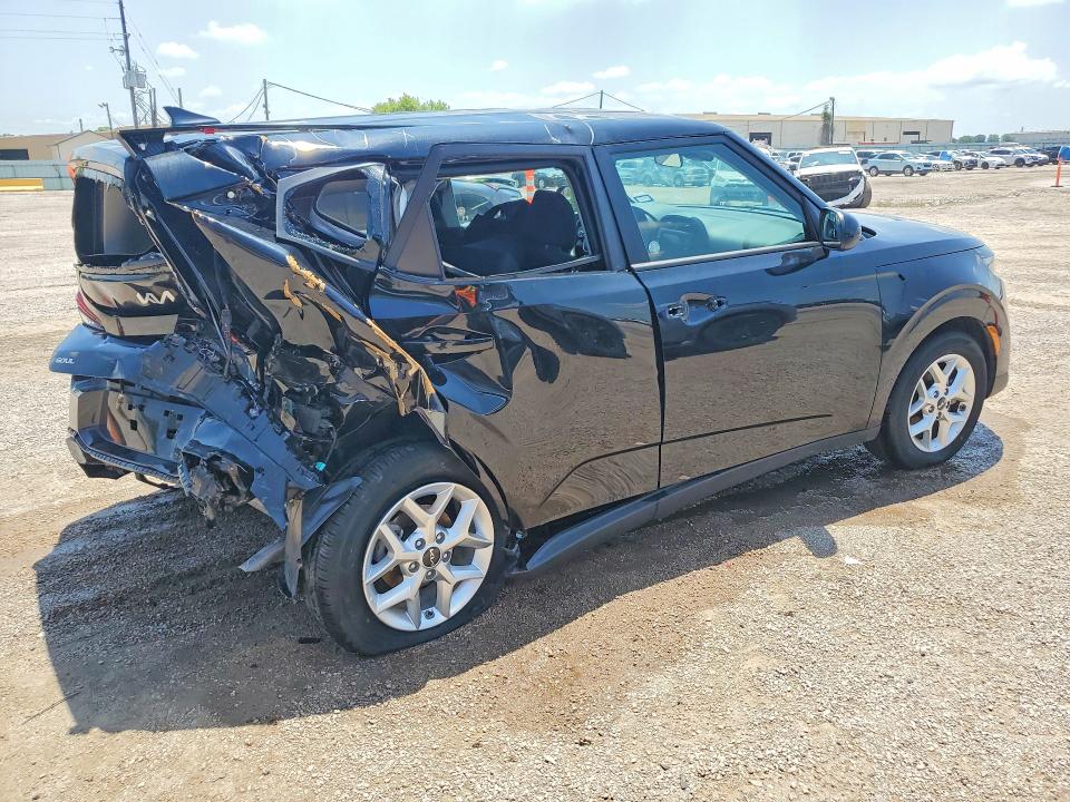 2025 Kia Soul VIN KNDJ23AU1S7957927 COPART salvage auction — REAR END, Tx - Nonrepairable Title, sold $2,050 on 2026-07-06 (photo 3)