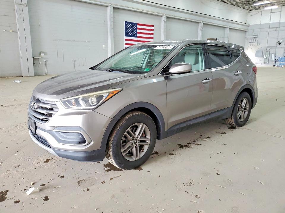 2018 Hyundai Santa fe VIN 5XYZTDLB6JG546476 COPART salvage auction — MINOR DENT/SCRATCHES, VA - CERTIFICATE OF TITLE, sold $5,500 on 2026-07-09 (photo 1)