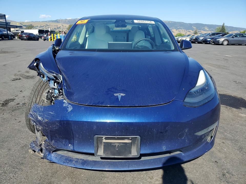 2021 Tesla VIN 5YJ3E1EB9MF032855 COPART salvage auction — FRONT END, Ca - Salvage Certificate, sold $4,650 on 2026-07-02 (photo 5)
