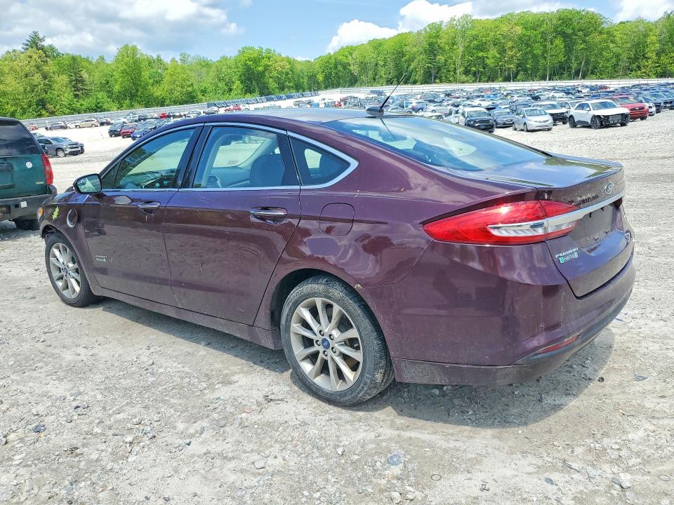 2017 Ford Fusion VIN 3FA6P0PU3HR371508 COPART salvage auction — FRONT END, Ma - Cert Of Title-Salvage, sold $1,200 on 2026-07-03 (photo 2)