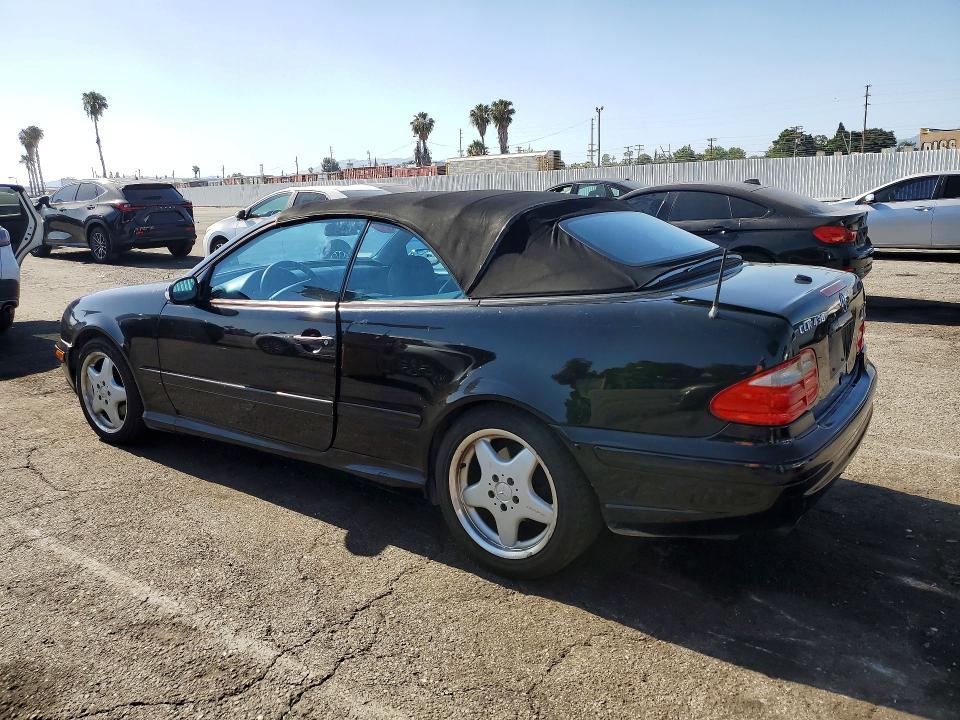 2000 Mercedes-benz Clk-klasse VIN WDBLK70G8YT029932 COPART salvage auction — FRONT END, Ca - Salvage Certificate, sold $425 on 2026-07-24 (photo 2)