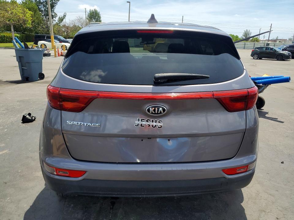 2018 Kia Sportage VIN KNDPMCAC9J7370546 COPART salvage auction — SIDE, FL - CERT OF TITLE SLVG REBUILDABLE, sold $2,700 on 2026-07-15 (photo 6)