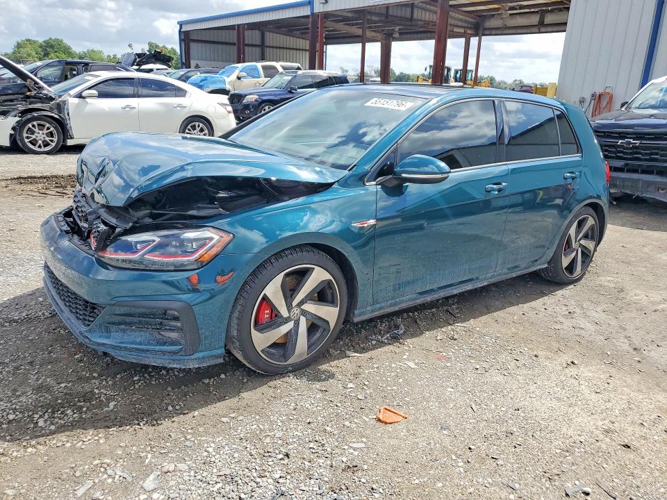 2019 Volkswagen Gti VIN 3VW6T7AUXKM001987 COPART salvage auction — FRONT END, Fl - Cert Of Title Slvg Rebuildable, sold $10,100 on 2026-07-06 (photo 1)