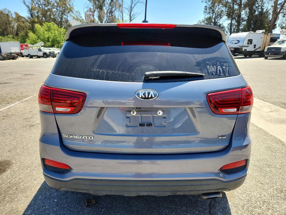 2020 Kia Sorento VIN 5XYPG4A55LG615489 COPART salvage auction — SIDE, CA - SALVAGE CERTIFICATE, sold $3,350 on 2026-07-24 (photo 6)