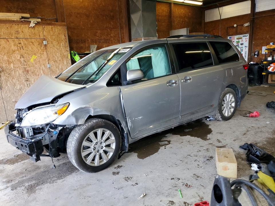 2015 Toyota Sienna VIN 5TDDK3DC2FS097564 COPART salvage auction — FRONT END, Pa - Certificate Of Salvage, sold $1,200 on 2026-07-09 (photo 1)