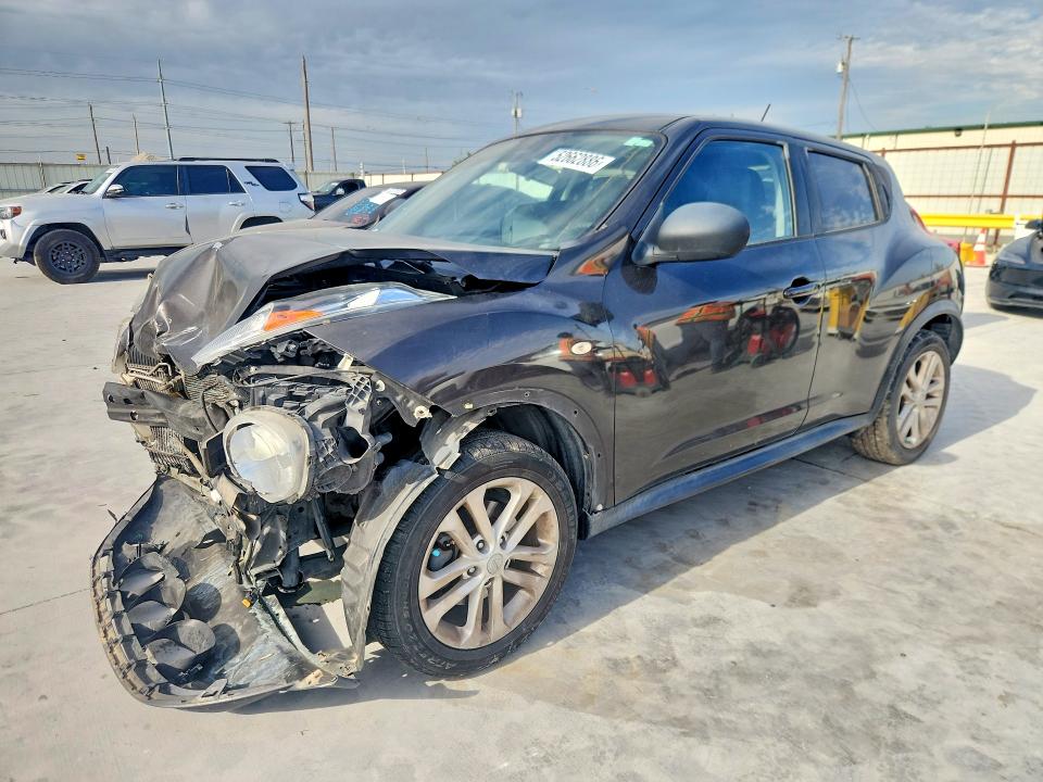 2012 Nissan Juke VIN JN8AF5MR9CT116555 COPART salvage auction — FRONT END, Tx - Salvage Vehicle Title, sold $150 on 2026-07-28 (photo 1)
