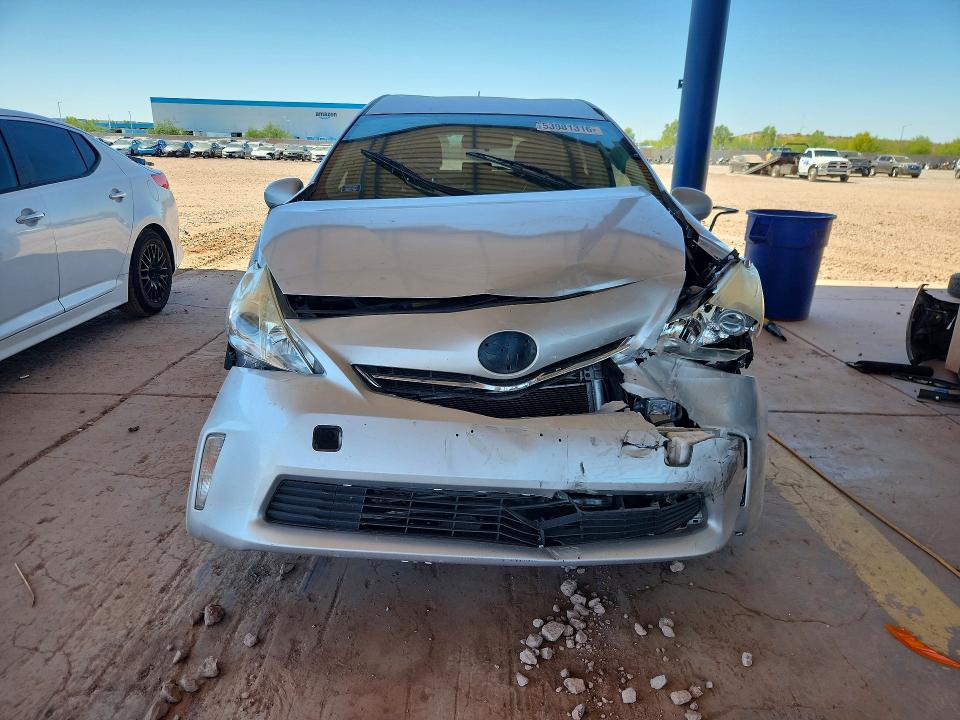 2014 Toyota Prius v VIN JTDZN3EU9EJ008654 COPART salvage auction — FRONT END, Az - Cert Of Title - Salvage, sold $1,600 on 2026-07-07 (photo 5)