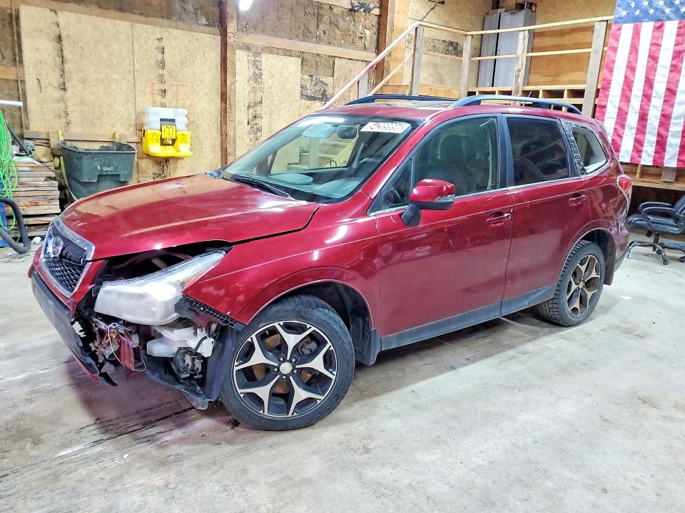 2014 Subaru Forester VIN JF2SJGMC2EH445305 COPART salvage auction — FRONT END, WV - CERTIFICATE OF TITLE, sold $475 on 2026-07-07 (photo 1)