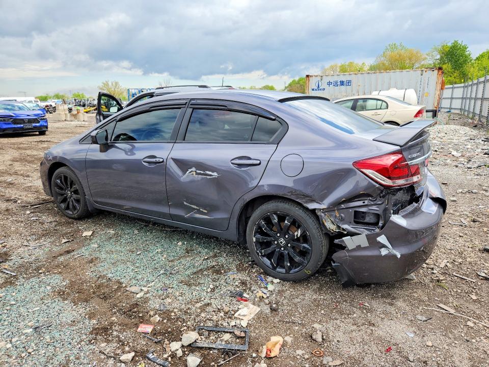 2014 Honda Civic VIN 19XFB2F91EE002232 COPART salvage auction — REAR END, Il - Salvage Certificate, sold $3,450 on 2026-07-03 (photo 2)