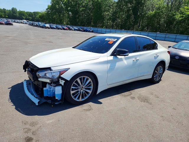 2022 Infiniti Q50 VIN JN1EV7BR1NM340224 COPART salvage auction — FRONT END, Nj - Cert Of Title-Salvage, sold $5,400 on 2026-07-02 (photo 1)