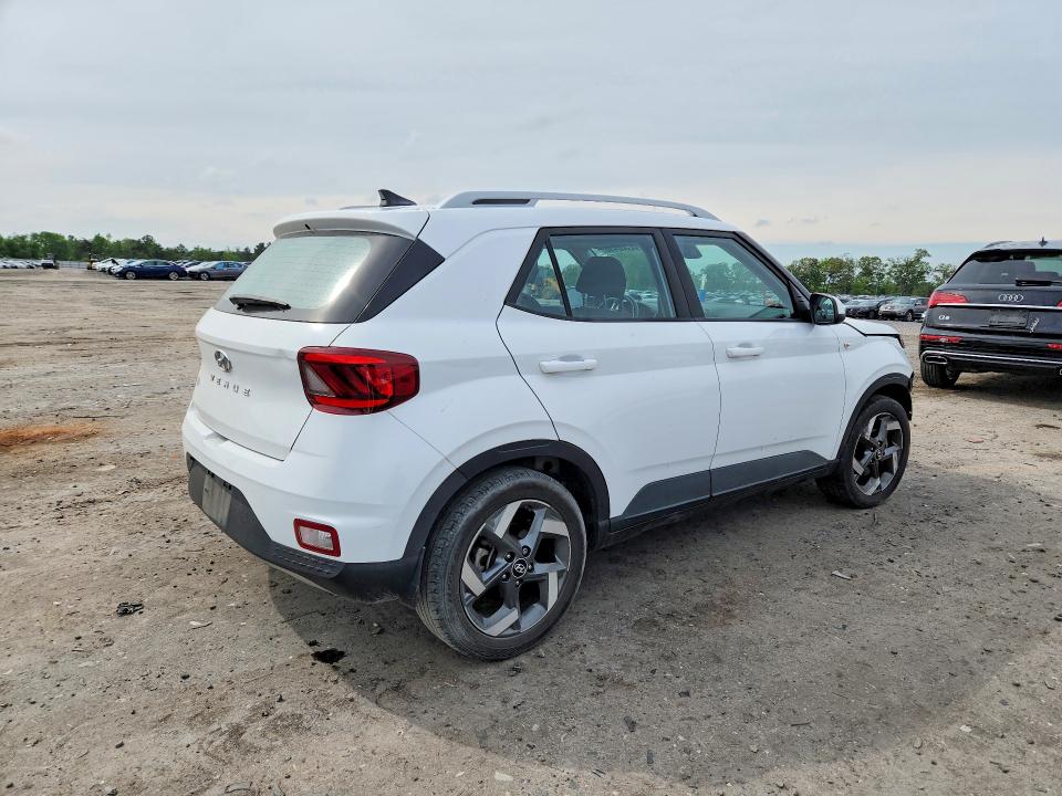 2022 Hyundai Venue VIN KMHRC8A37NU143707 COPART salvage auction — FRONT END, Va - Cert Of Title - Salvage, sold $3,200 on 2026-07-08 (photo 3)