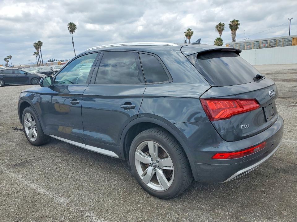 2018 Audi Q5 VIN WA1ANAFY1J2010903 COPART salvage auction — FRONT END, Ca - Salvage Certificate, sold $7,000 on 2026-07-17 (photo 2)