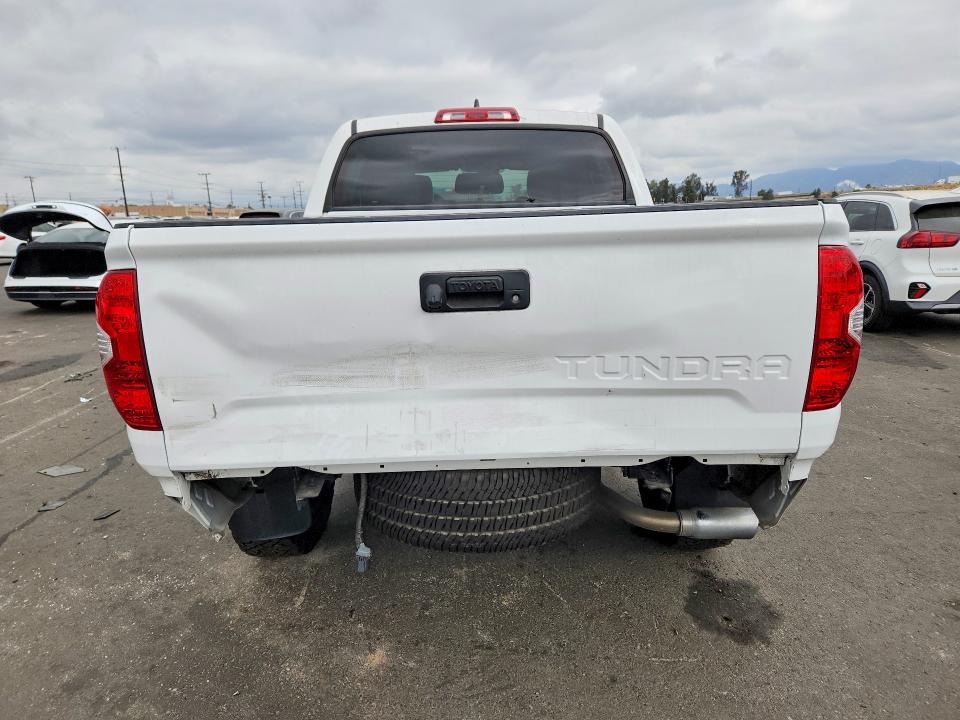 2020 Toyota Tundra VIN 5TFFY5F16LX261838 COPART salvage auction — REAR END, Ca - Salvage Certificate, sold $21,000 on 2026-07-08 (photo 6)