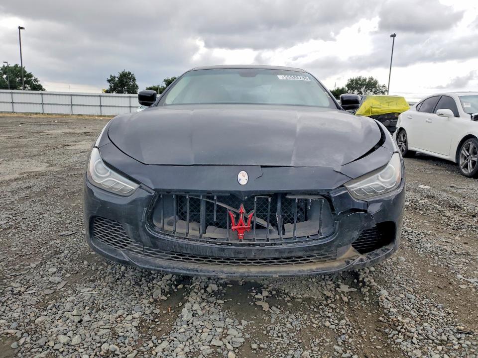 2015 Maserati Ghibli VIN ZAM57RTA7F1159199 COPART salvage auction — FRONT END, Ca - Salvage Acquisition Billofsale (P), sold $1,300 on 2026-07-09 (photo 5)