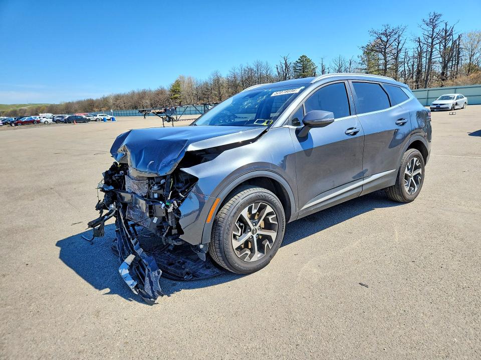 2024 Kia Sportage VIN 5XYK3CDFXRG192650 COPART salvage auction — FRONT END, Ny - Mv-907A Salvage Certificate, sold $4,850 on 2026-07-20 (photo 1)