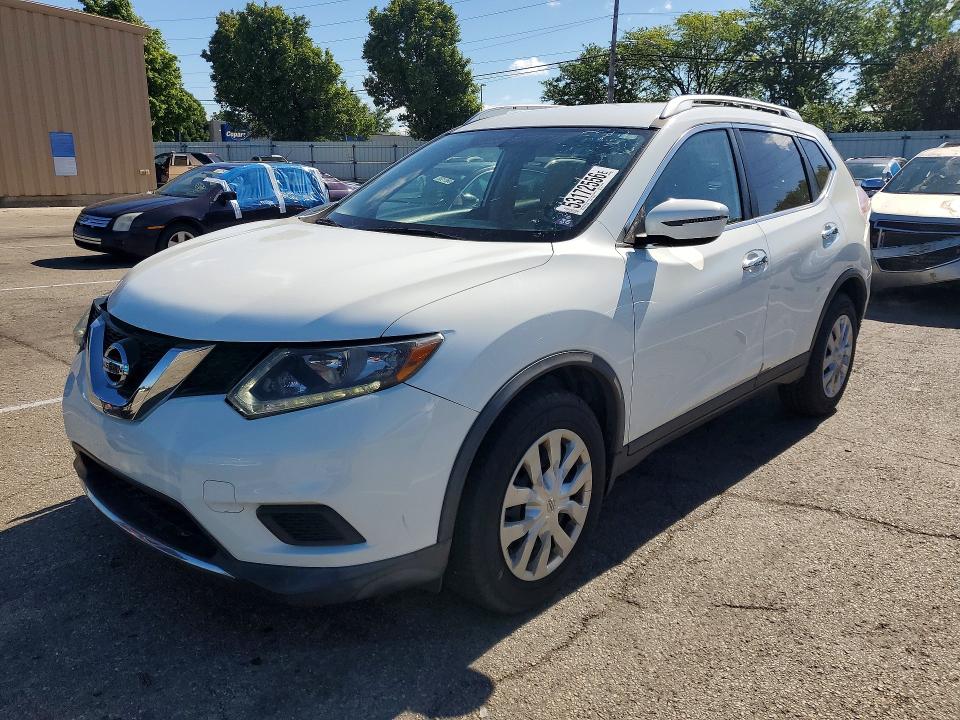 2016 Nissan VIN KNMAT2MT4GP629189 COPART salvage auction — FRONT END, Oh - Cert Of Title-Salvage, sold $1,750 on 2026-07-06 (photo 1)