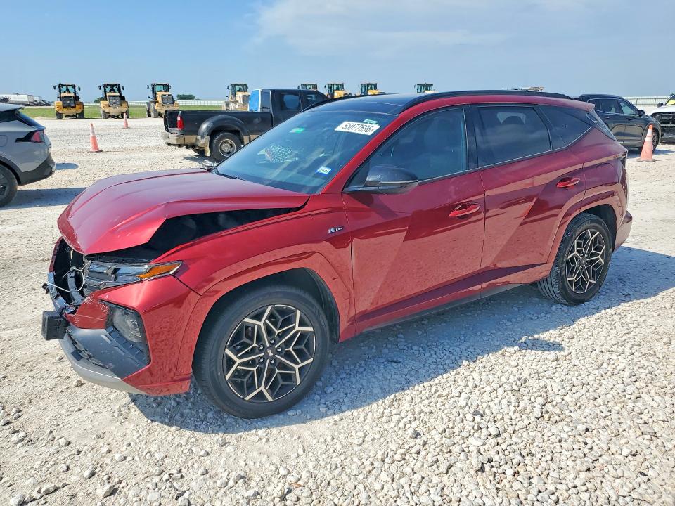 2024 Hyundai Tucson VIN KM8JFCD13RU186450 COPART salvage auction — FRONT END, Tx - Salvage Vehicle Title, sold $6,300 on 2026-07-23 (photo 1)
