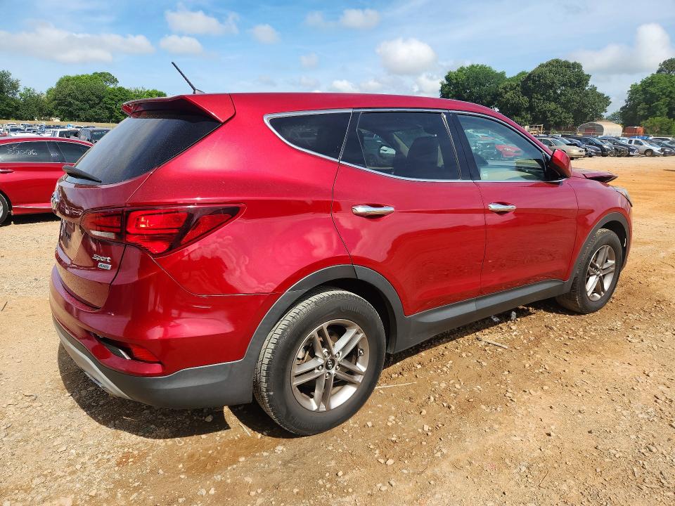 2018 Hyundai Santa fe VIN 5XYZTDLB5JG552947 COPART salvage auction — FRONT END, AL - CERT OF TITLE-SALVAGE TITLE, sold $1,750 on 2026-07-29 (photo 3)