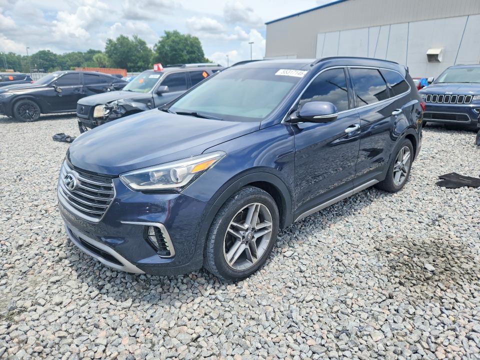 2018 Hyundai Santa fe VIN KM8SR4HF6JU282942 COPART salvage auction — REAR END, FL - CERT OF TITLE SLVG REBUILDABLE, sold $4,550 on 2026-07-15 (photo 1)
