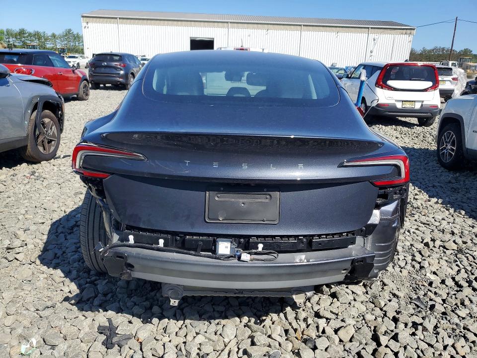 2025 Tesla Model 3 VIN 5YJ3E1EA7SF996696 COPART salvage auction — REAR END, Nj - Cert Of Title-Salvage, sold $14,000 on 2026-07-13 (photo 6)