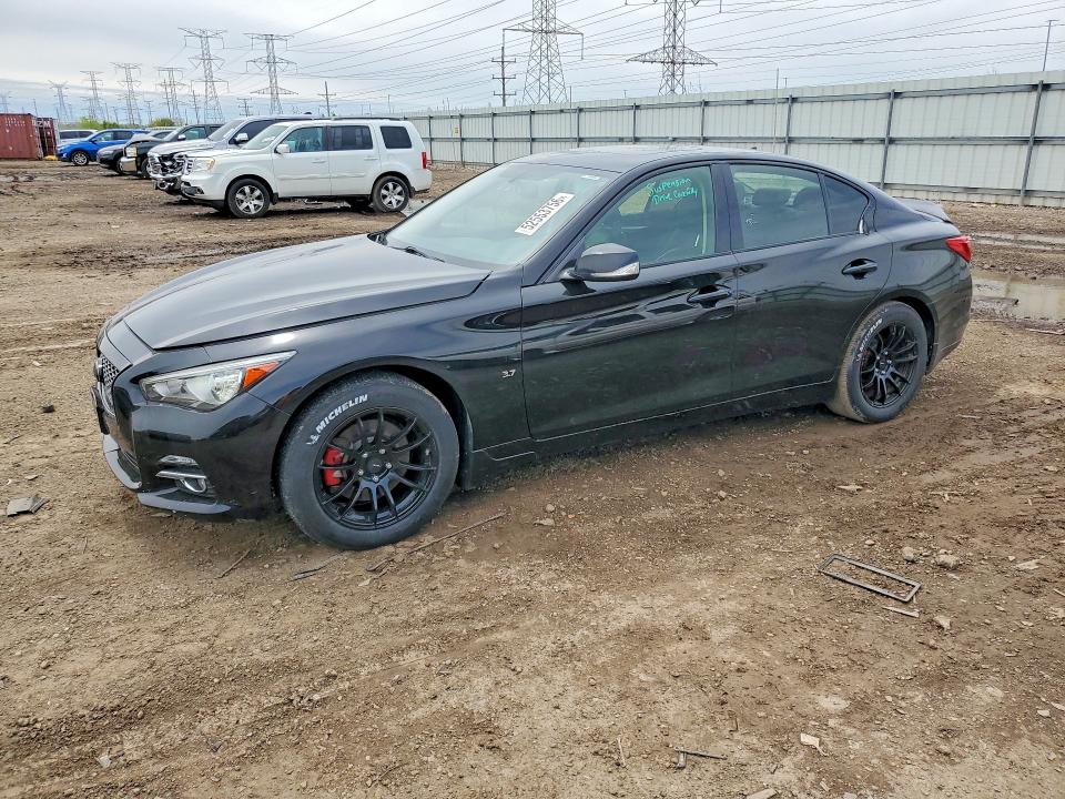 2014 Infiniti VIN JN1BV7AR7EM690025 COPART salvage auction — REAR END, Il - Salvage Certificate, sold $4,150 on 2026-07-07 (photo 1)