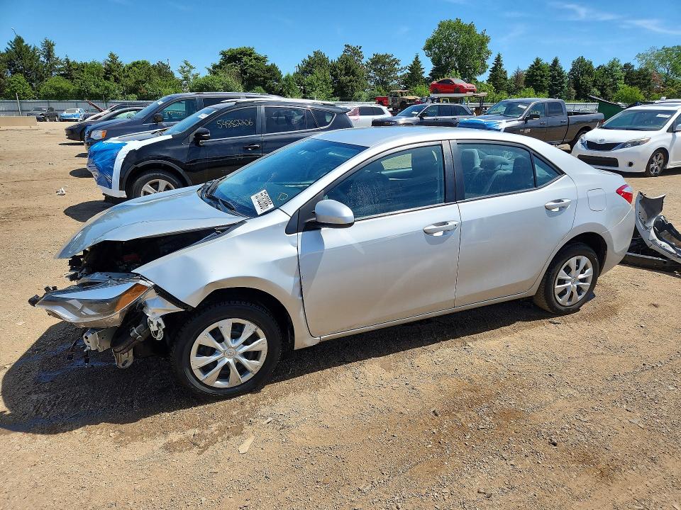2015 Toyota Corolla VIN 5YFBURHE3FP223701 COPART salvage auction — FRONT END, Il - Salvage Certificate, sold $1,500 on 2026-07-09 (photo 1)