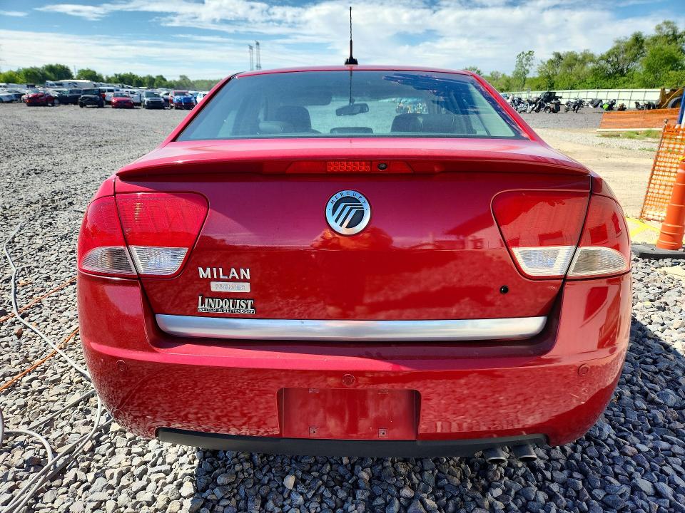 2010 Mercury Milan VIN 3MEHM0JA0AR664636 COPART salvage auction — FRONT END, Il - Salvage Certificate, sold $725 on 2026-07-27 (photo 6)