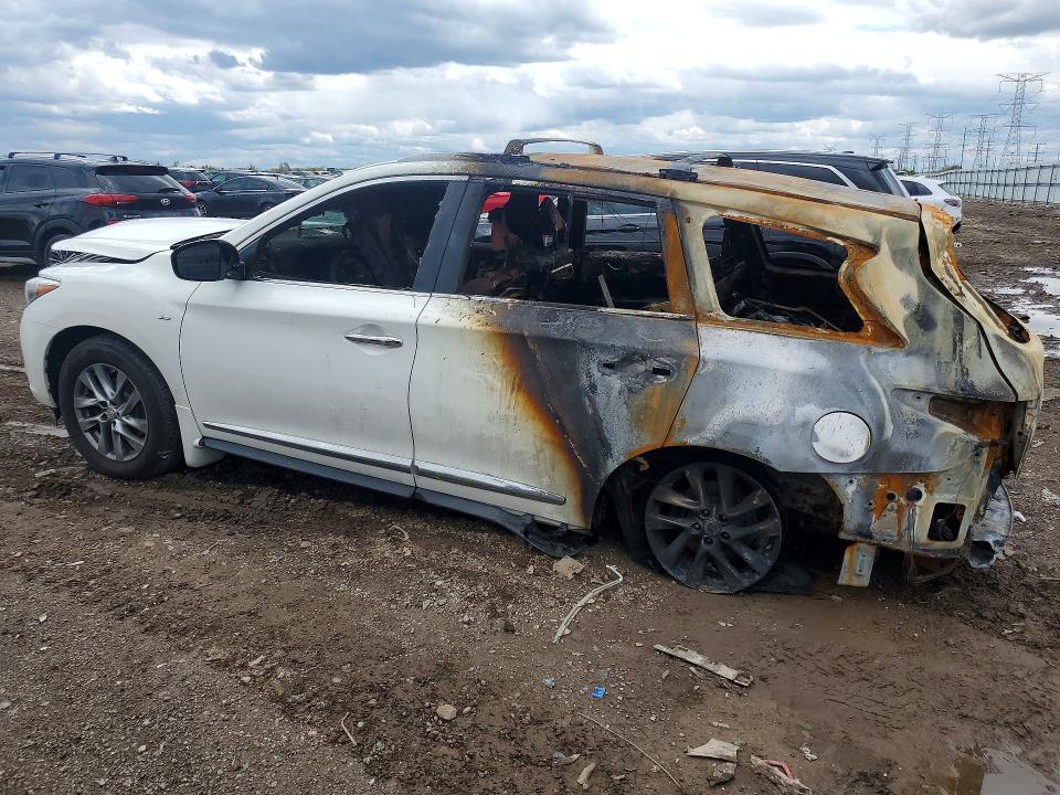 2014 Infiniti Qx60 VIN 5N1AL0MM4EC530837 COPART salvage auction — BURN, Il - Salvage Certificate, sold $600 on 2026-07-09 (photo 2)