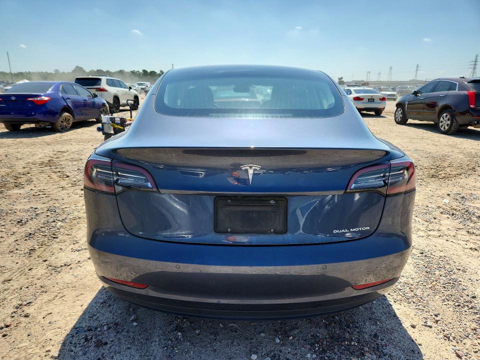 2020 Tesla VIN 5YJ3E1EB2LF534797 COPART salvage auction — WATER/FLOOD, Tx - Salvage Title-Flood Damage, sold $5,100 on 2026-07-07 (photo 6)