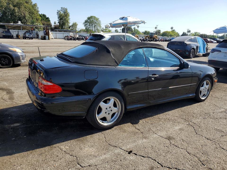 2000 Mercedes-benz Clk-klasse VIN WDBLK70G8YT029932 COPART salvage auction — FRONT END, Ca - Salvage Certificate, sold $425 on 2026-07-24 (photo 3)