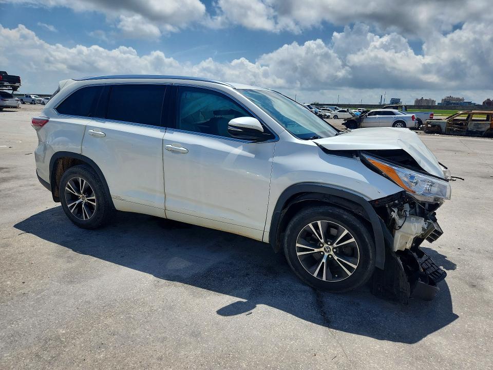 2016 Toyota Highlander VIN 5TDKKRFH3GS145500 COPART salvage auction — FRONT END, Ms - Cert Of Title-Salvaged, sold $4,550 on 2026-07-15 (photo 4)