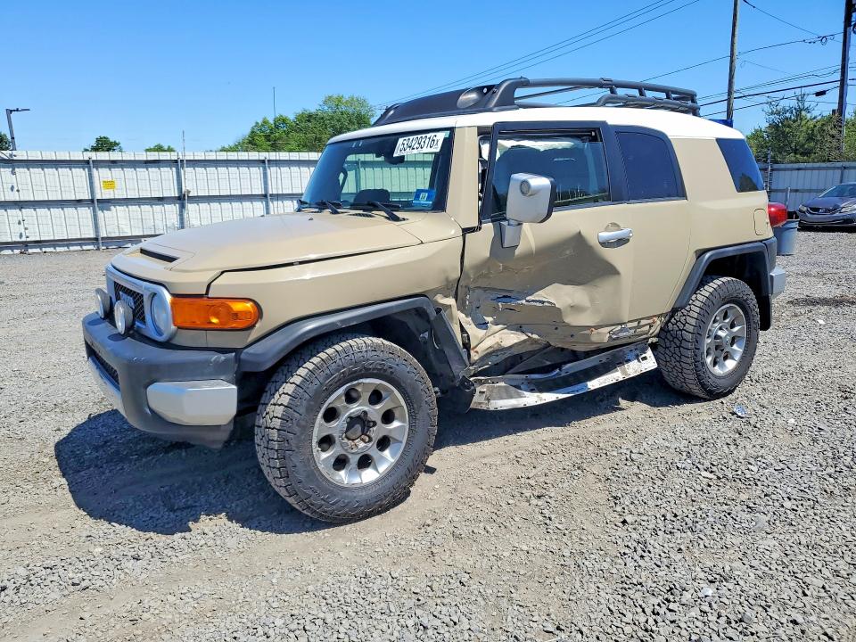 2012 Toyota Fj cruiser VIN JTEBU4BF0CK148658 COPART salvage auction — SIDE, Nj - Cert Of Title-Salvage, sold $15,000 on 2026-07-02 (photo 1)