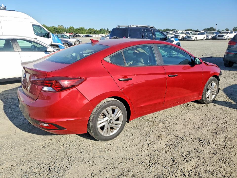 2019 Hyundai Elantra VIN KMHD84LF8KU781939 COPART salvage auction — FRONT END, Ca - Salvage Certificate, sold $2,000 on 2026-07-02 (photo 3)