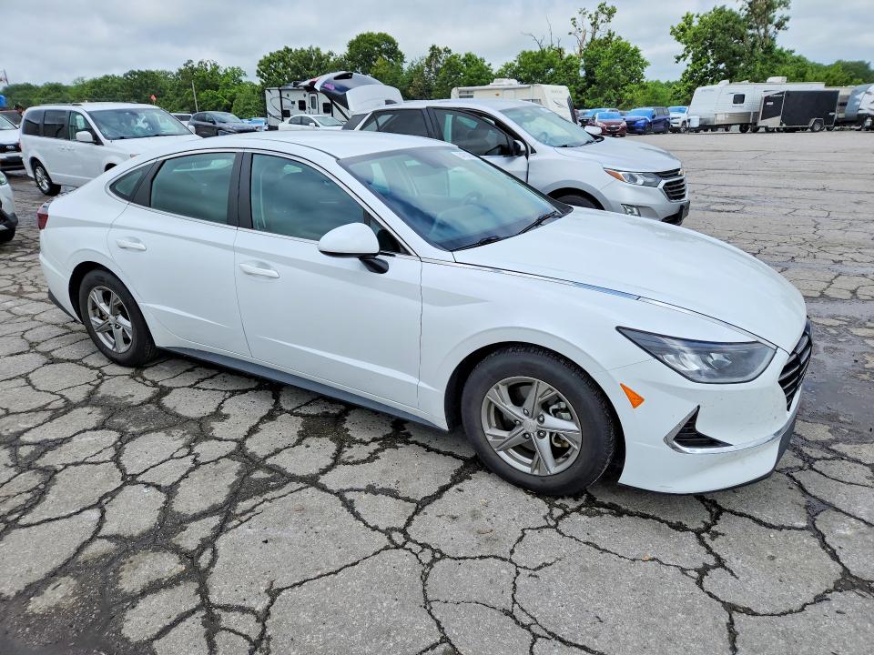 2021 Hyundai Sonata VIN 5NPEG4JA9MH124986 COPART salvage auction — HAIL, MO - SALVAGE CERTIFICATE OF TITLE, sold $3,750 on 2026-07-28 (photo 4)