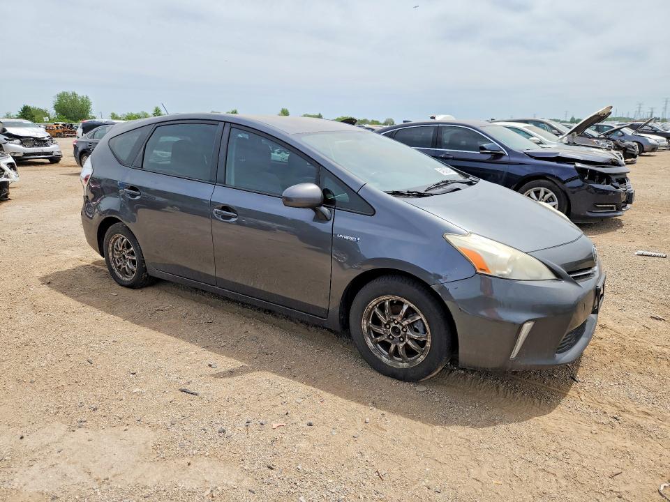 2013 Toyota Prius v VIN JTDZN3EU8D3243159 COPART salvage auction — REAR END, Il - Salvage Certificate, sold $1,200 on 2026-07-09 (photo 4)