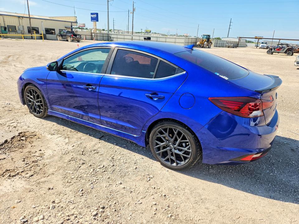 2019 Hyundai Elantra VIN KMHD04LB8KU871144 COPART salvage auction — HAIL, Tx - Certificate Of Title, sold $50 on 2026-07-29 (photo 2)
