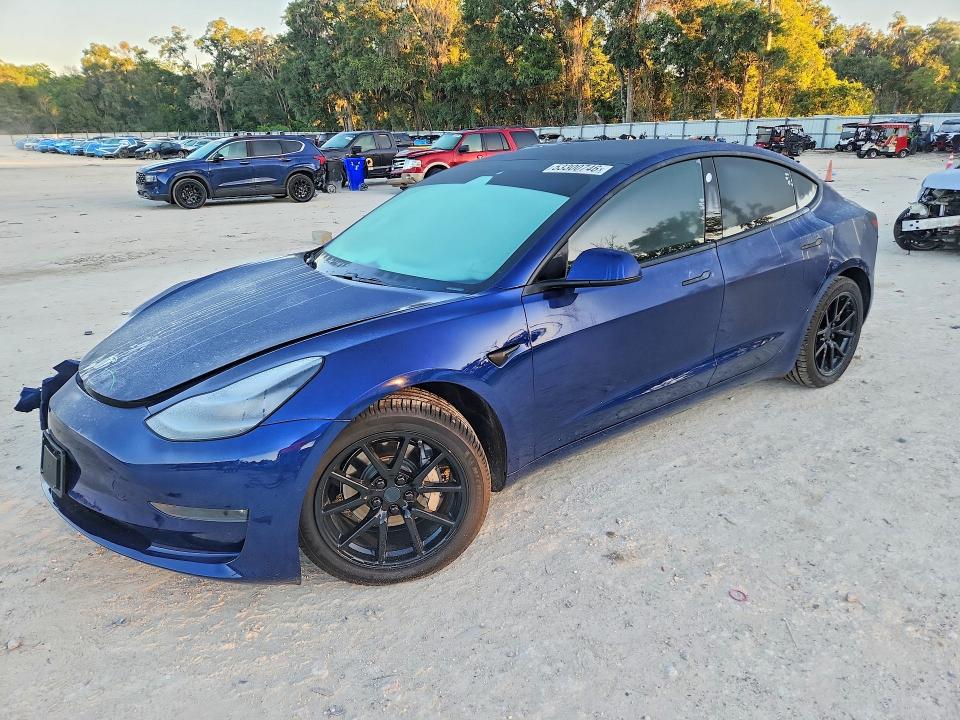2018 Tesla Model 3 VIN 5YJ3E1EB1JF115000 COPART salvage auction — FRONT END, Fl - Cert Of Title Slvg Rebuildable, sold $7,100 on 2026-07-07 (photo 1)
