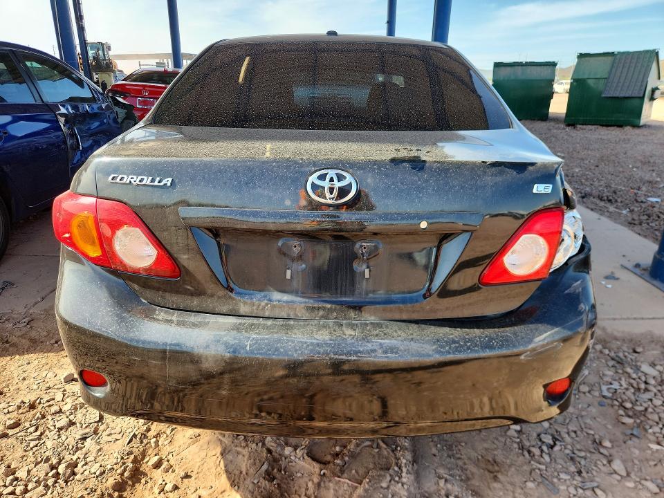 2009 Toyota Corolla VIN JTDBL40E39J016123 COPART salvage auction — REAR END, Tx - Salvage Vehicle Title, sold $350 on 2026-07-23 (photo 6)