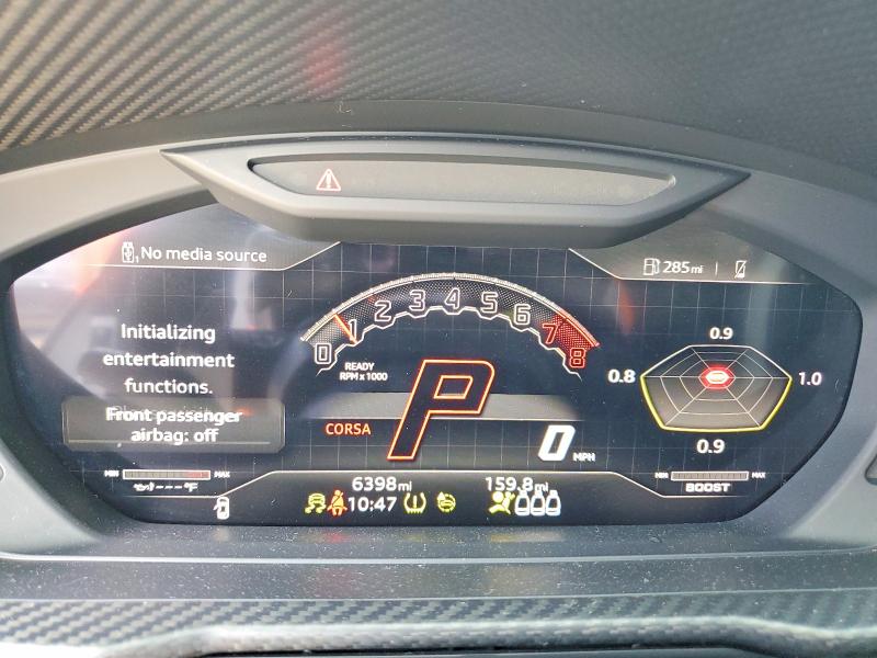 2024 Lamborghini Urus VIN ZPBUC3ZL3RLA34803 COPART salvage auction — FRONT END, Fl - Cert Of Title Slvg Rebuildable, sold $1,850 on 2026-07-31 (photo 9)