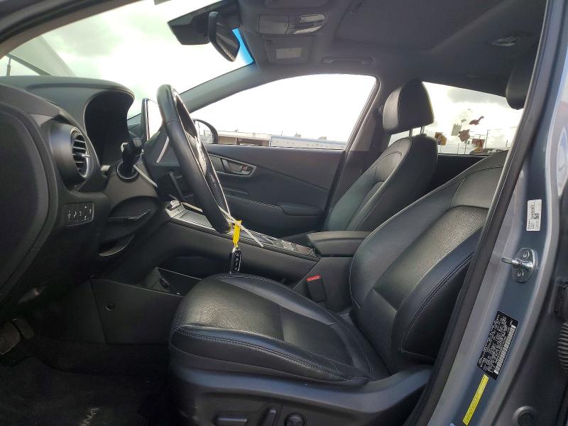 2021 Hyundai Kona VIN KM8K53AG3MU126595 COPART salvage auction — FRONT END, Ca - Salvage Certificate, sold $8,000 on 2026-07-13 (photo 7)