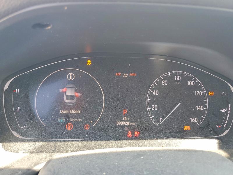 2019 Honda Accord VIN 1HGCV1F11KA163808 COPART salvage auction — REAR END, Tx - Salvage Vehicle Title, sold $3,200 on 2026-07-09 (photo 9)