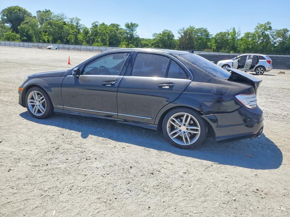 2013 Mercedes-benz C-klasse VIN WDDGF4HB7DR294806 COPART salvage auction — REAR END, Sc - Cert Of Title-Salvage, sold $675 on 2026-07-08 (photo 2)