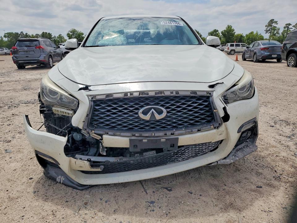 2018 Infiniti Q50 VIN JN1EV7AP6JM355862 COPART salvage auction — FRONT END, Tx - Salvage Vehicle Title, sold $3,000 on 2026-07-31 (photo 5)